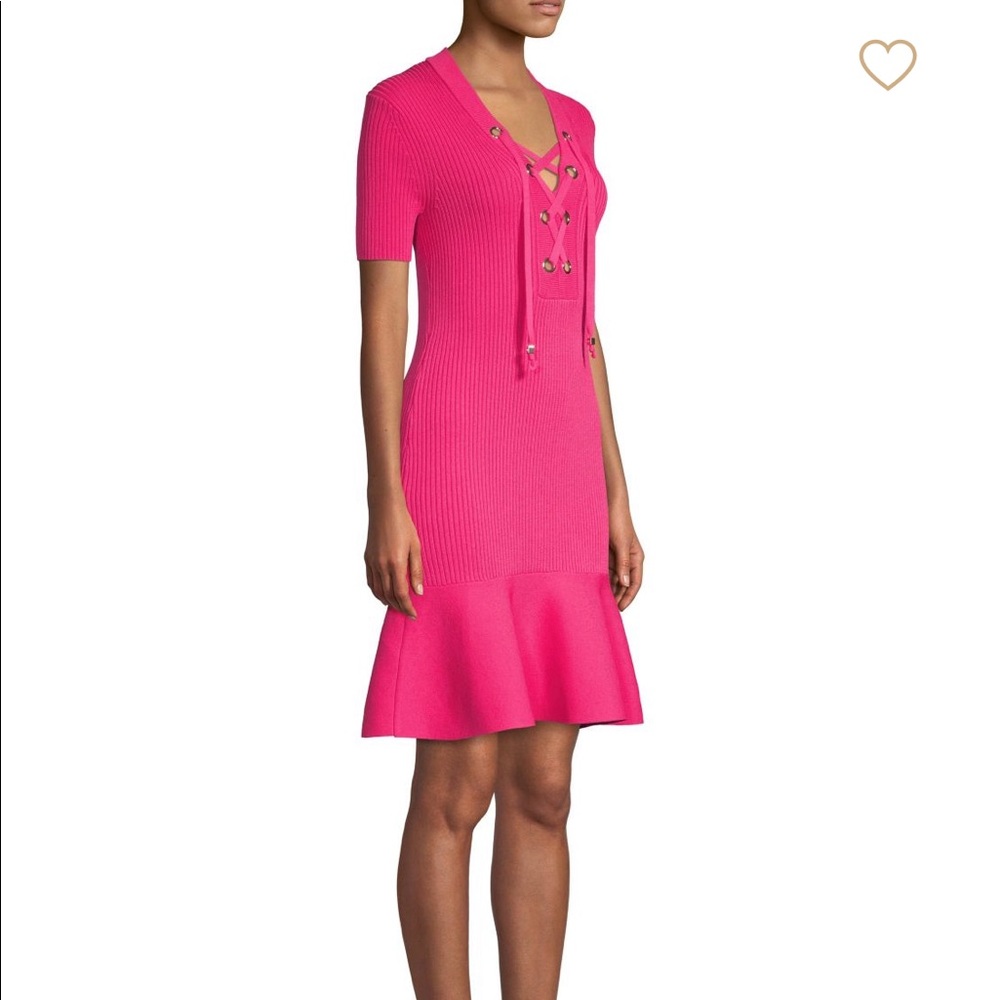 Michael Kors Lace Up stretch dress